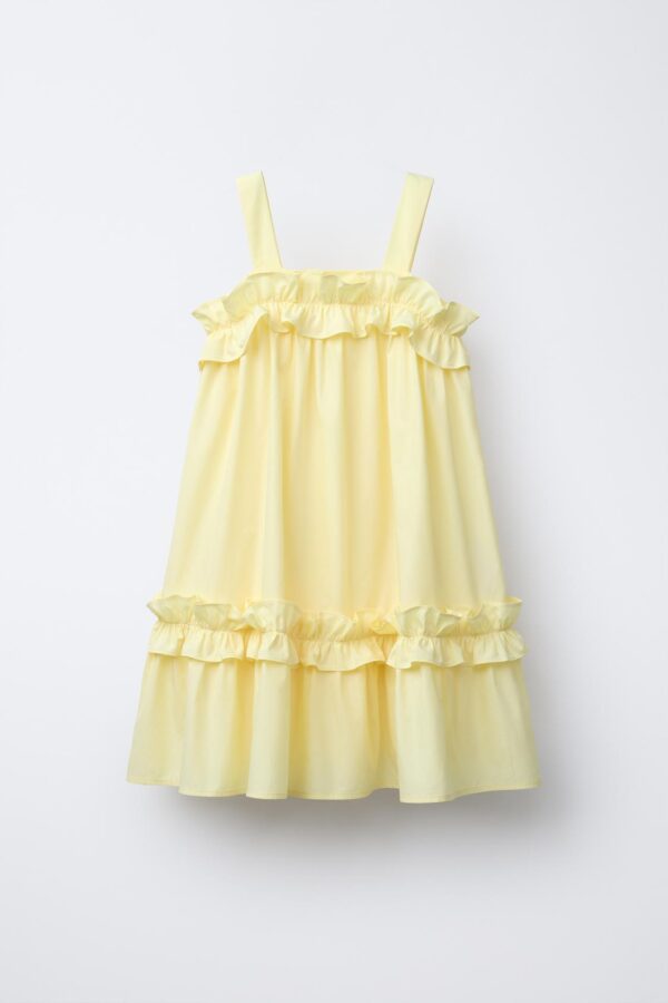 K2 POPLIN DRESS WITH RUFFLES (LIGHT)